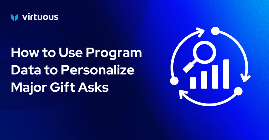 How to Use Program Data to Personalize Major Gift Asks